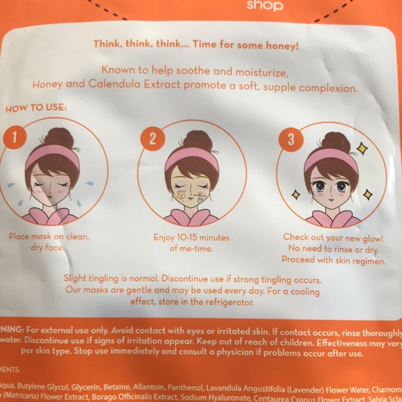 ✨🆕Crème Shop Minni Mouse/Pooh/& Wonder Woman Face Masks!BNIP!✨ - Picture 6 of 14